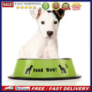 Stainless Steel Anti-skid Dog Cat Food Water Bowl Pet Feeding Tool Green
