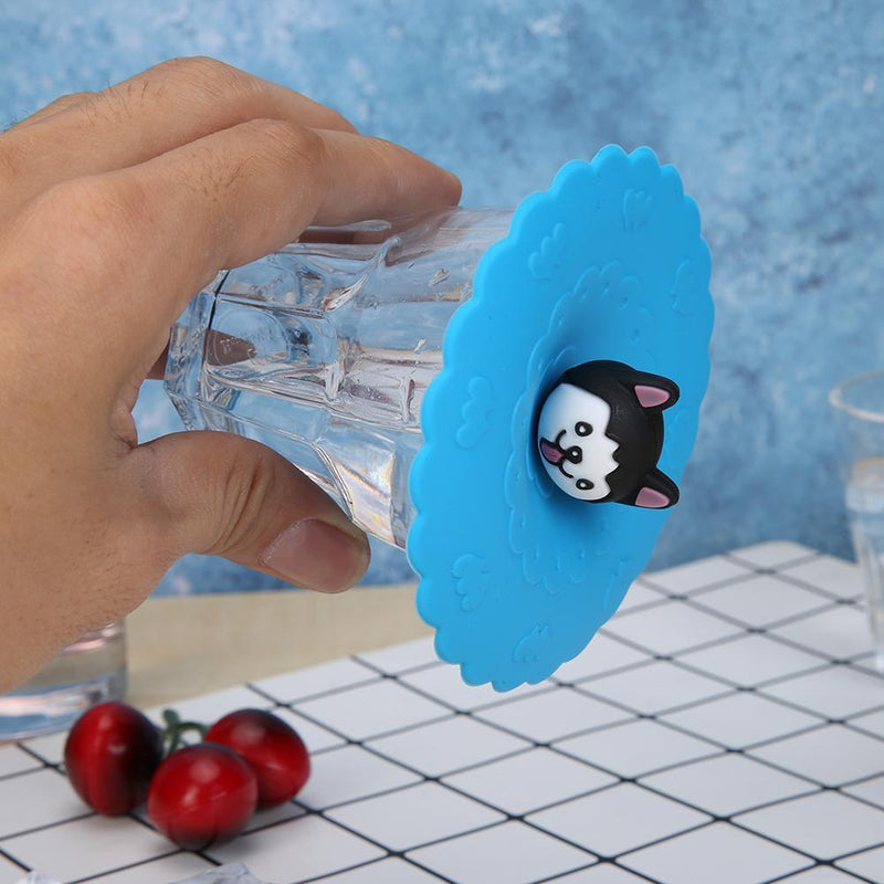 Silicone Heat-resistant Dust-proof Cup Lids Bowl Cover Food Wrap Lid (Erha)