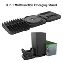 For X-BOX SX 3-in-1 Gamepad Controller Charging Dock Game Disc Storage Stand