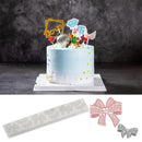 Lace Silicone Sugarcraft Mold Fondant Mat Pastry Cake Decorating Tools (D)