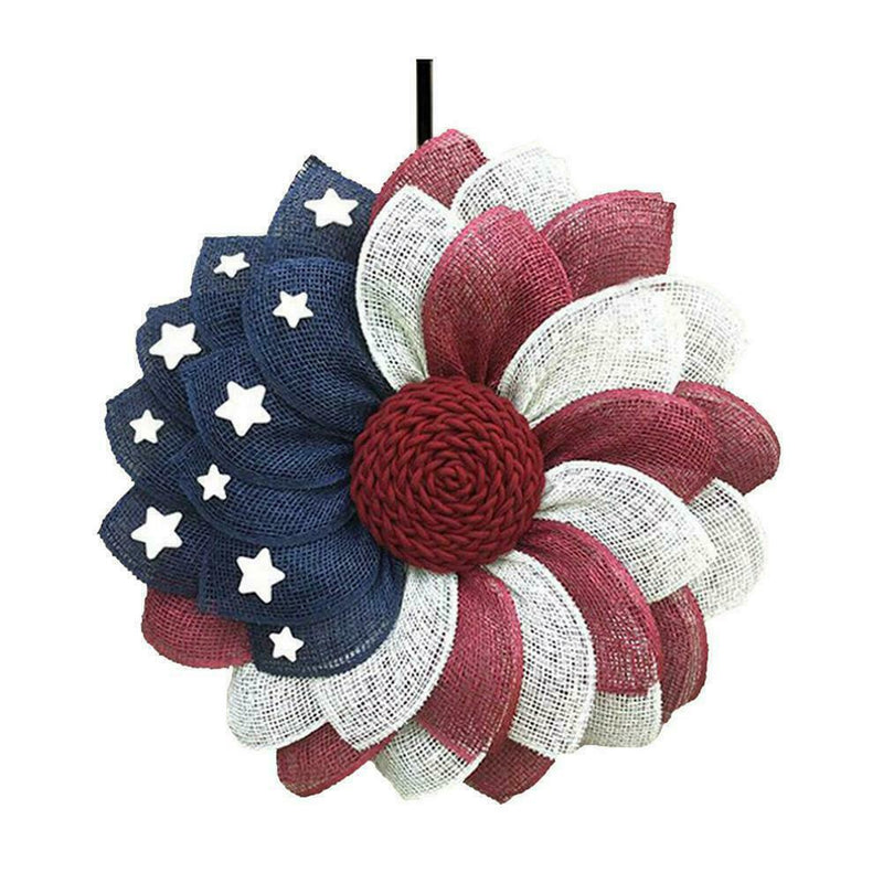 Patriotic Independence Wreath For Front Door Fourth of Wreath Decor July L3B0