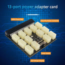 Power Board 12V 13X ATX Adapter Power Supply Breakout Board for BTC Mining