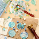 Octagonal Wax Seal Beads Retro Stamp Tablet Pill for Envelope Wedding Party DIY