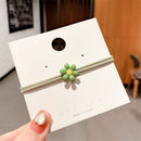 Women Girl High Elastic Hair Ring Daisy Hair Tie Hair Rope Sunflower