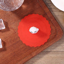 Clear Cherry Silicone Cup Cover Leakproof Heat-resistant Lid (Lucky Cat)