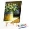 Flowers Oil Paint By Numbers Kits for Adults Children Hand Painted Wall Art Vase