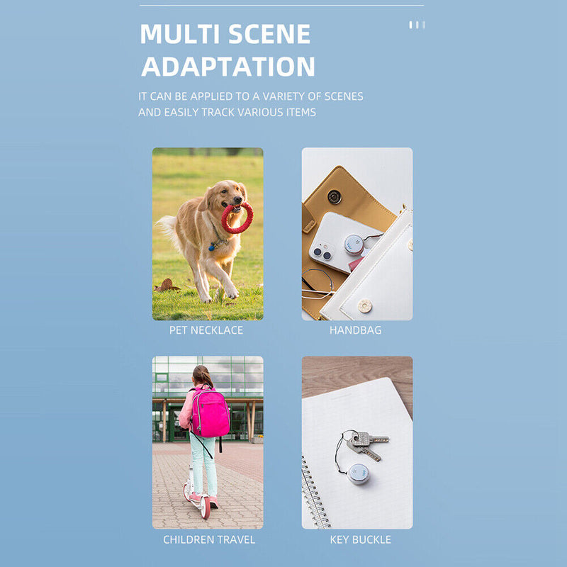 W8 Mini Tracking Device Bluetooth-compatible 4.0 Tag Key Finder (White)