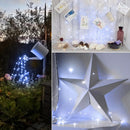 200 LED 22m Solar Copper Wire String Lamp Garden Decorative Light (White) Newly