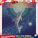 5D DIY Full Special Shaped Drill Diamond Painting Dolphin Animal for Decor Newly
