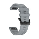 Silicone Strap for Garmin Fenix 7/6 Pro/5 22mm Sport Watch Bracelet (Gray) Newly