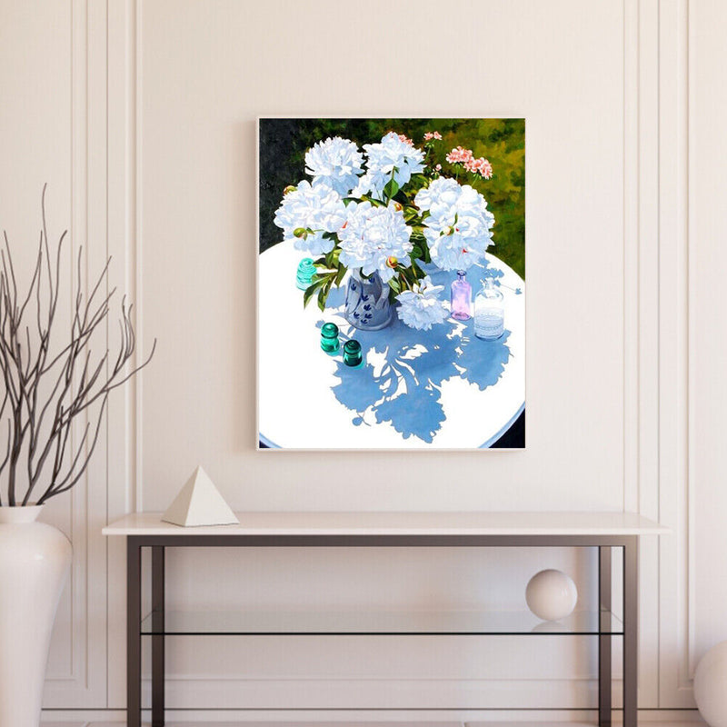 Bouquet on Table Oil Paint By Number Kit DIY Frameless Drawing Picture for Ad