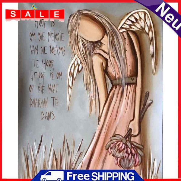 Broken Angel Canvas Painted Oil Paint By Numbers Wall Art Modern Bedroom Decor