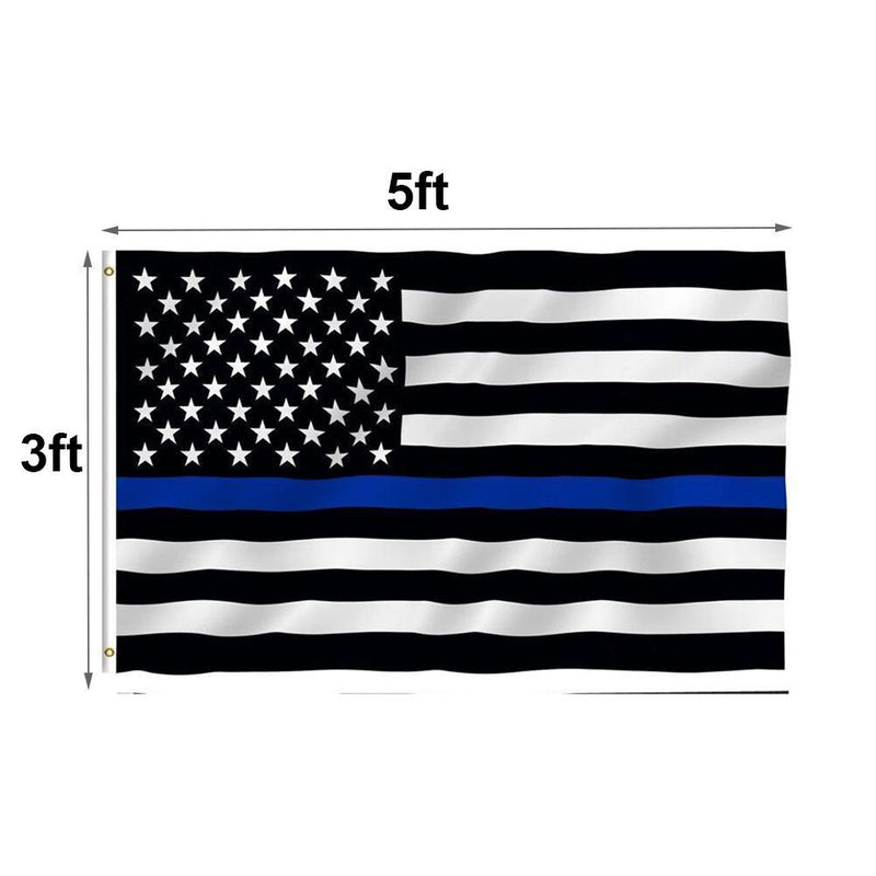 Enforcement American Policemen Support USA Police US Flag Thin Blue Line Flag