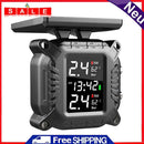 Solar Motorcycle TPMS Tire Pressure Monitoring System with 2 External Sensors