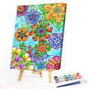 Colorful Flower Oil Paint By Numbers DIY Home Decoration Wall Art Picture Kit