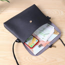 Simple Pure Color Deer Pendant Shoulder Handbag Women Crossbody Bag (Black)