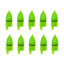 10pcs LED Fishing Light Rod Tip Alarm Clip For Double Bell Bait Bite Fish F0H5