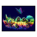 Full Embroidery Cat Butterfly Printed Cross Stitch 11CT 3 Strand Cotton Kit