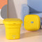 #A Small Yellow Duck Automatic Washing Machine Portable for Intimate Clothes Soc