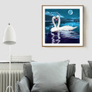 5D DIY Swan Lake Diamond Embroidery Painting Full Drill Mosaic Cross Stitch