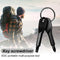 2pcs Phillips Slotted Screwdriver Keychain Pocket Repair Tools (Black) Newly