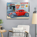 Painting By Numbers Kit Hand Painted DIY Car Artwork Canvas Oil Picture Craft