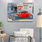 Painting By Numbers Kit Hand Painted DIY Car Artwork Canvas Oil Picture Craft