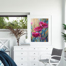 Coded Hand Painted Drawing Decor DIY Oil Paint by Numbers Flower Pattern Picture