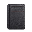 Fashion Women PU Litchee Pattern Solid Color Card Holder Casual Men Coin Purse