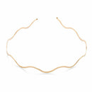 Elegant Geometric Wave Bending Metal Headdress Thin Headbands Hair Hoop