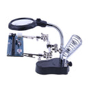 Desktop Magnifier Welding Magnifying Glass LED Holder Soldering Repair Tool