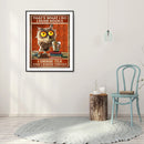 #A 5D DIY Diamond Painting Owl Full Round Drill Rhinestone Picture Kit Home Deco