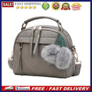 Women Messenger Handbag Shoulder Bag PU Leather Satchel Sling Bag/Grey