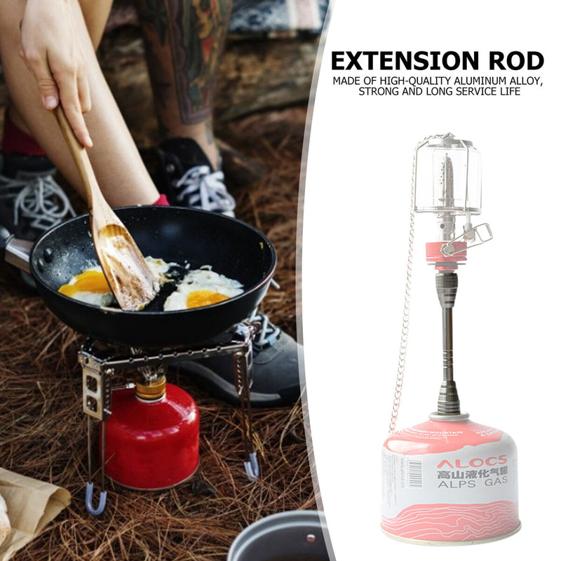 Camping Gas Lantern Extension Pole Blow Torch Extender Outdoor Air Tank Lamp