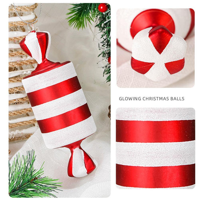 15cm Candy Pendant PVC Artificial Lollipops Christmas Tree Hanging Ornament (E)