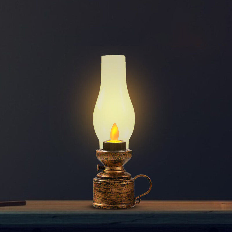 Retro LED Flameless Candle Lights Electronic Tealights Ornament (Bronze) Newly