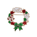 Garland Rhinestone Jewelry Gift Christmas Brooches Pin Christmas Decoration