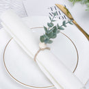 Handmade Wooden Beads Eucalyptus Napkin Rings Faux Greenery Napkin Holders