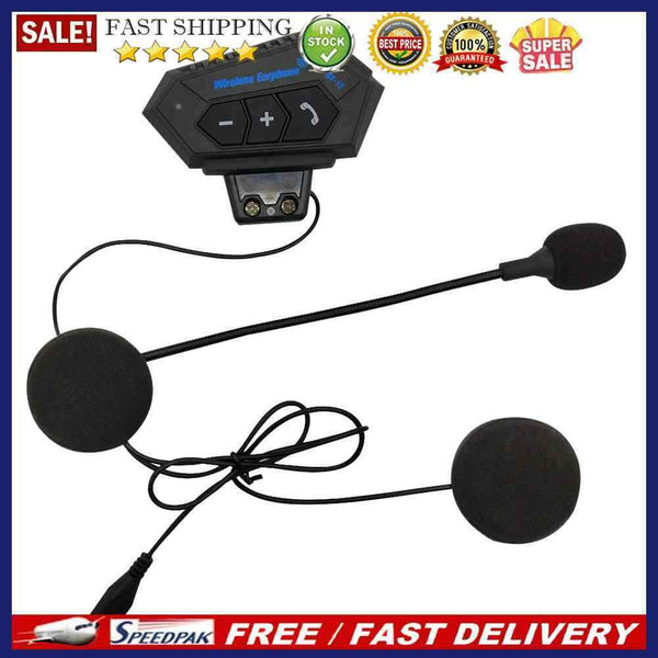 BT12 Handsfree Bluetooth V4.0 Headset for Motorcycle Motorbike Helmet Inter