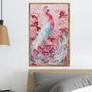 5D DIY Full Drill Diamond Painting Pink Peafowl Cross Stitch Embroidery Kit