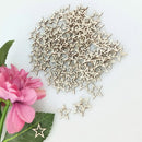 100x Hollow Pentagram Shape Wood Chips Wedding DIY Handmade Cutout Craft Slic