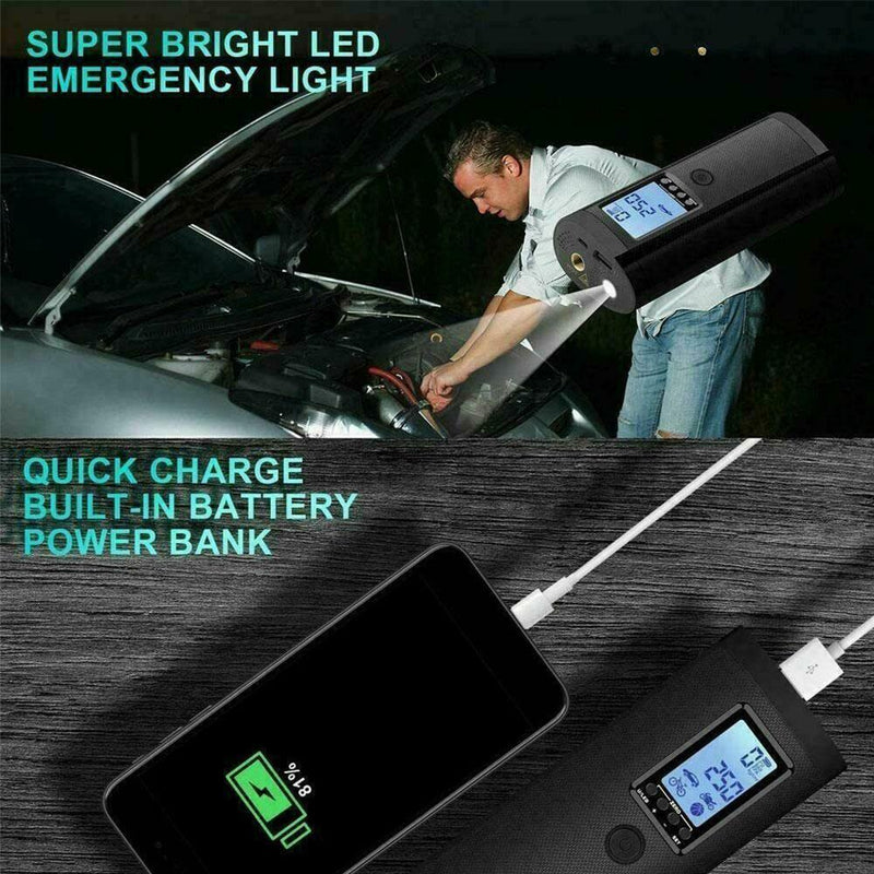 Rechargeable Electric Air Compressor Car Bicycle Inflator Pump Tire AU L2U3