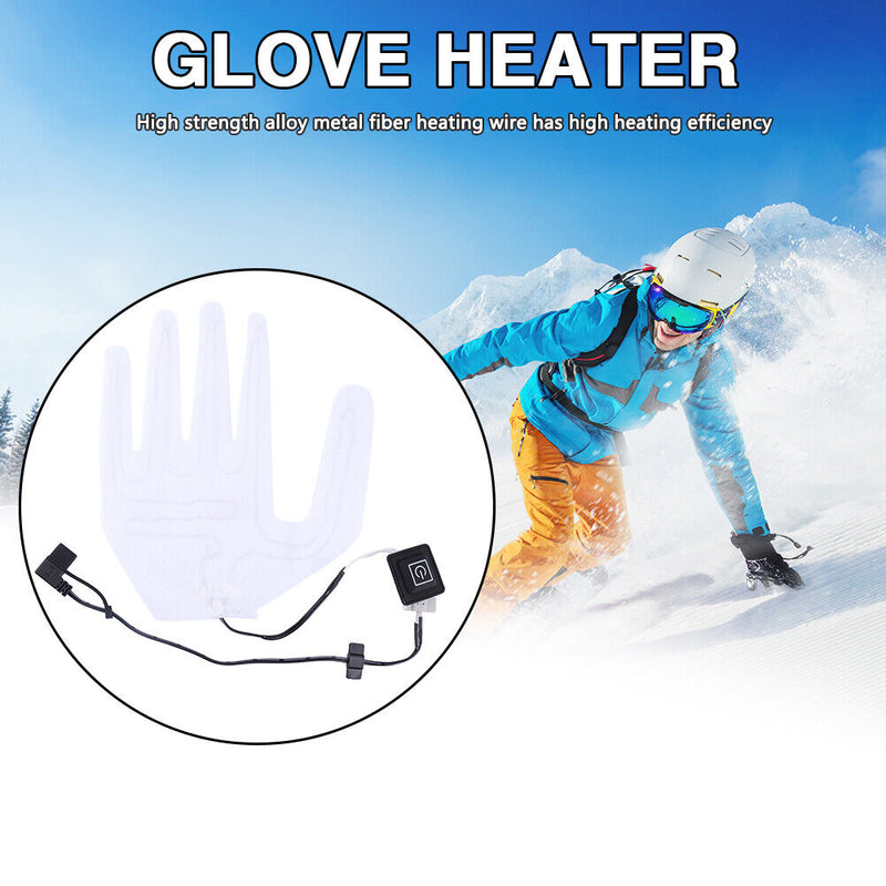 Heated Five-Finger Gloves Sheet Outdoor Cycling Hand Warmer (with Switch) Newly