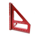 Woodworking Square Protractor Miter Triangle Ruler Layout Tools (Red) Newly