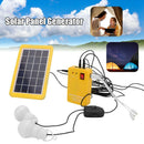 Generator Solar Panel System 4 Heads USB Charger Cable Light with 2LED Bulbs