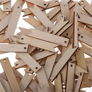 50pcs/set Blank Gift Hanging  Rectangle Wooden Tags Wedding Scrapbooing Rope