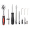 Drive Socket Wrench Set 1/4-Inch Metric Screwdriver Socket Ratchet Torx