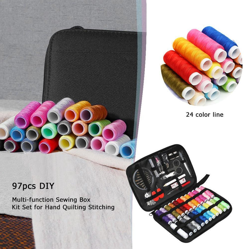 90pcs Multi-functional Sewing Box Kit Set for DIY Quilting Stitching Sewing
