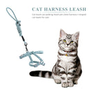 Adjustable Cats Leash Walking Chest Strap Pet Traction Rope (Green S)