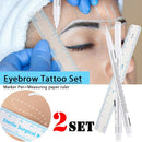 Beauty White Tattoo Marker Brow Pencil Tattoo Surgical Skin Marker Pen Eyebrow